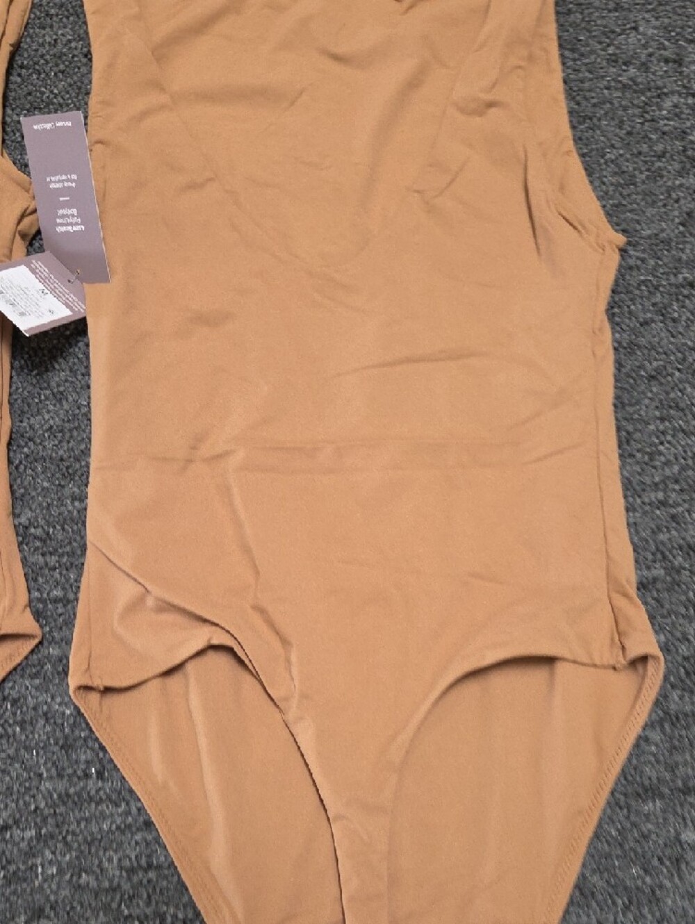 (#1C) 3 Auden Women’s Bodysuit in Camel Tan - Picture 3 of 8